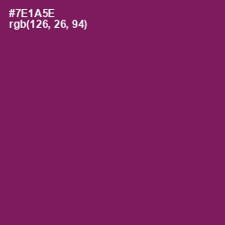 #7E1A5E - Pompadour Color Image