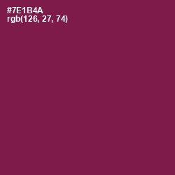 #7E1B4A - Pompadour Color Image