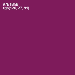 #7E1B5B - Pompadour Color Image