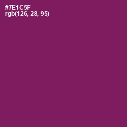 #7E1C5F - Pompadour Color Image