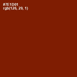 #7E1D01 - Kenyan Copper Color Image