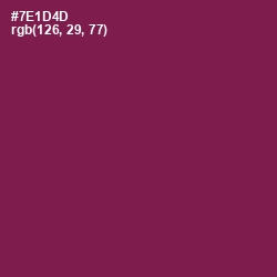 #7E1D4D - Pompadour Color Image