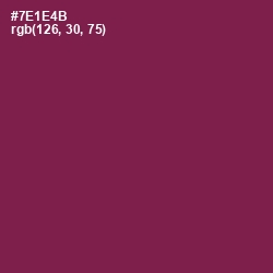 #7E1E4B - Pompadour Color Image