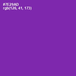 #7E29AD - Royal Purple Color Image