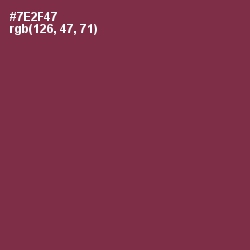 #7E2F47 - Tawny Port Color Image