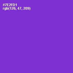 #7E2FD1 - Purple Heart Color Image