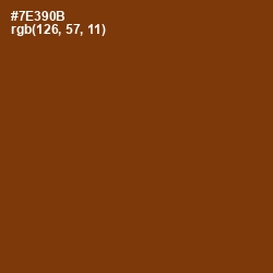 #7E390B - Peru Tan Color Image