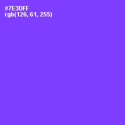 #7E3DFF - Purple Heart Color Image