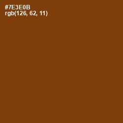 #7E3E0B - Peru Tan Color Image