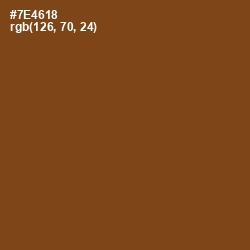 #7E4618 - Raw Umber Color Image