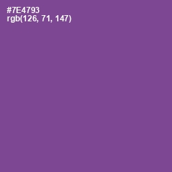 #7E4793 - Affair Color Image