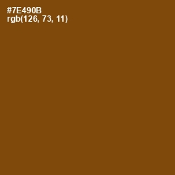 #7E490B - Antique Bronze Color Image