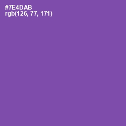 #7E4DAB - Studio Color Image