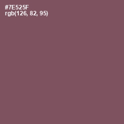 #7E525F - Russett Color Image