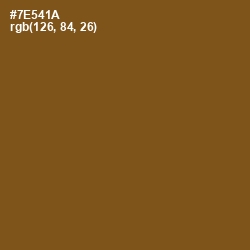 #7E541A - Raw Umber Color Image