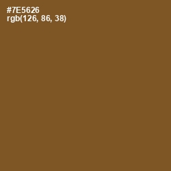 #7E5626 - Old Copper Color Image