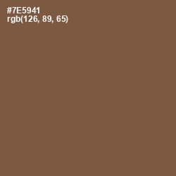 #7E5941 - Roman Coffee Color Image