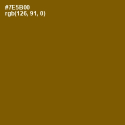 #7E5B00 - Antique Bronze Color Image