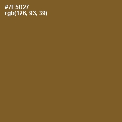 #7E5D27 - Old Copper Color Image
