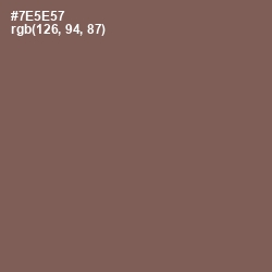 #7E5E57 - Russett Color Image