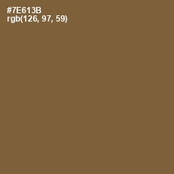 #7E613B - Yellow Metal Color Image