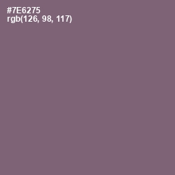 #7E6275 - Old Lavender Color Image