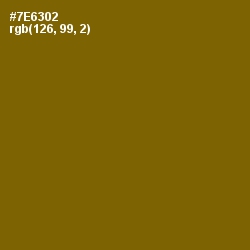 #7E6302 - Yukon Gold Color Image