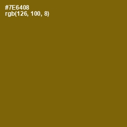 #7E6408 - Yukon Gold Color Image