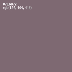 #7E6872 - Old Lavender Color Image