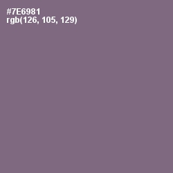 #7E6981 - Rum Color Image