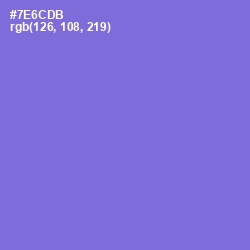 #7E6CDB - Moody Blue Color Image