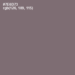 #7E6D73 - Fedora Color Image
