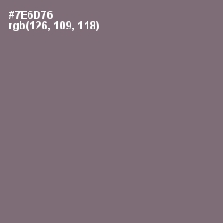 #7E6D76 - Fedora Color Image