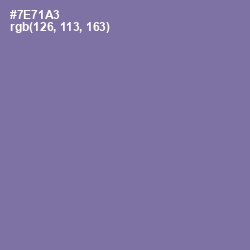 #7E71A3 - Deluge Color Image