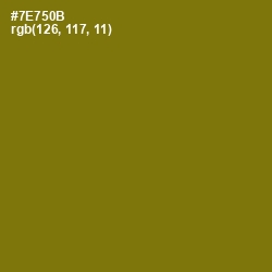 #7E750B - Yukon Gold Color Image