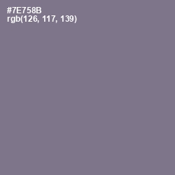#7E758B - Mobster Color Image