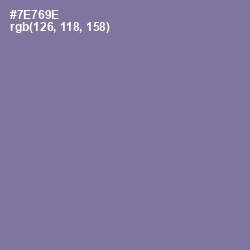 #7E769E - Waterloo  Color Image