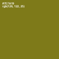 #7E7A19 - Olivetone Color Image
