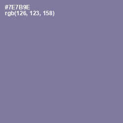 #7E7B9E - Waterloo  Color Image