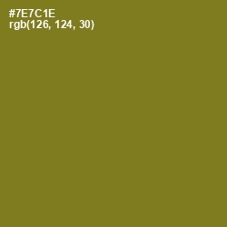#7E7C1E - Olivetone Color Image
