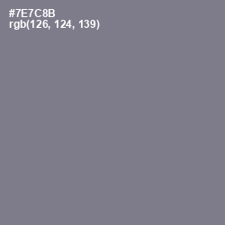 #7E7C8B - Topaz Color Image