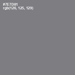 #7E7D81 - Jumbo Color Image