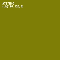 #7E7E06 - Olivetone Color Image