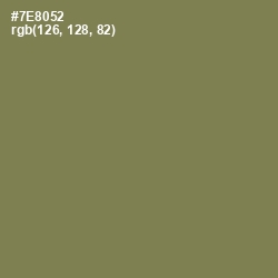 #7E8052 - Glade Green Color Image