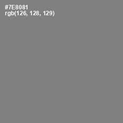 #7E8081 - Blue Smoke Color Image