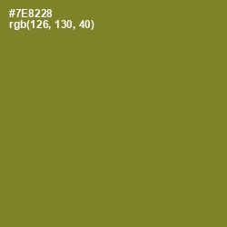 #7E8228 - Wasabi Color Image