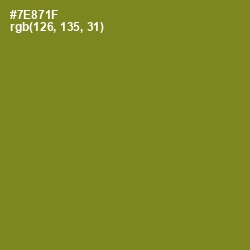 #7E871F - Trendy Green Color Image
