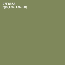 #7E885A - Glade Green Color Image