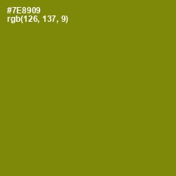 #7E8909 - Trendy Green Color Image