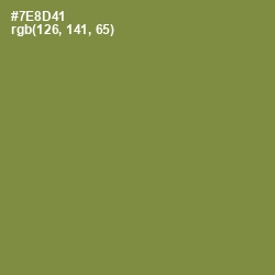 #7E8D41 - Glade Green Color Image